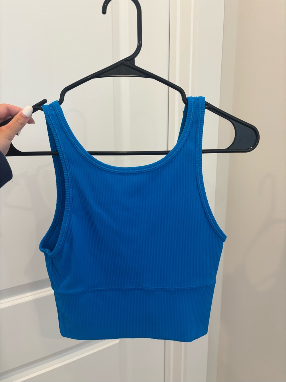 lululemon athletica Blue Ribbed Tank Top